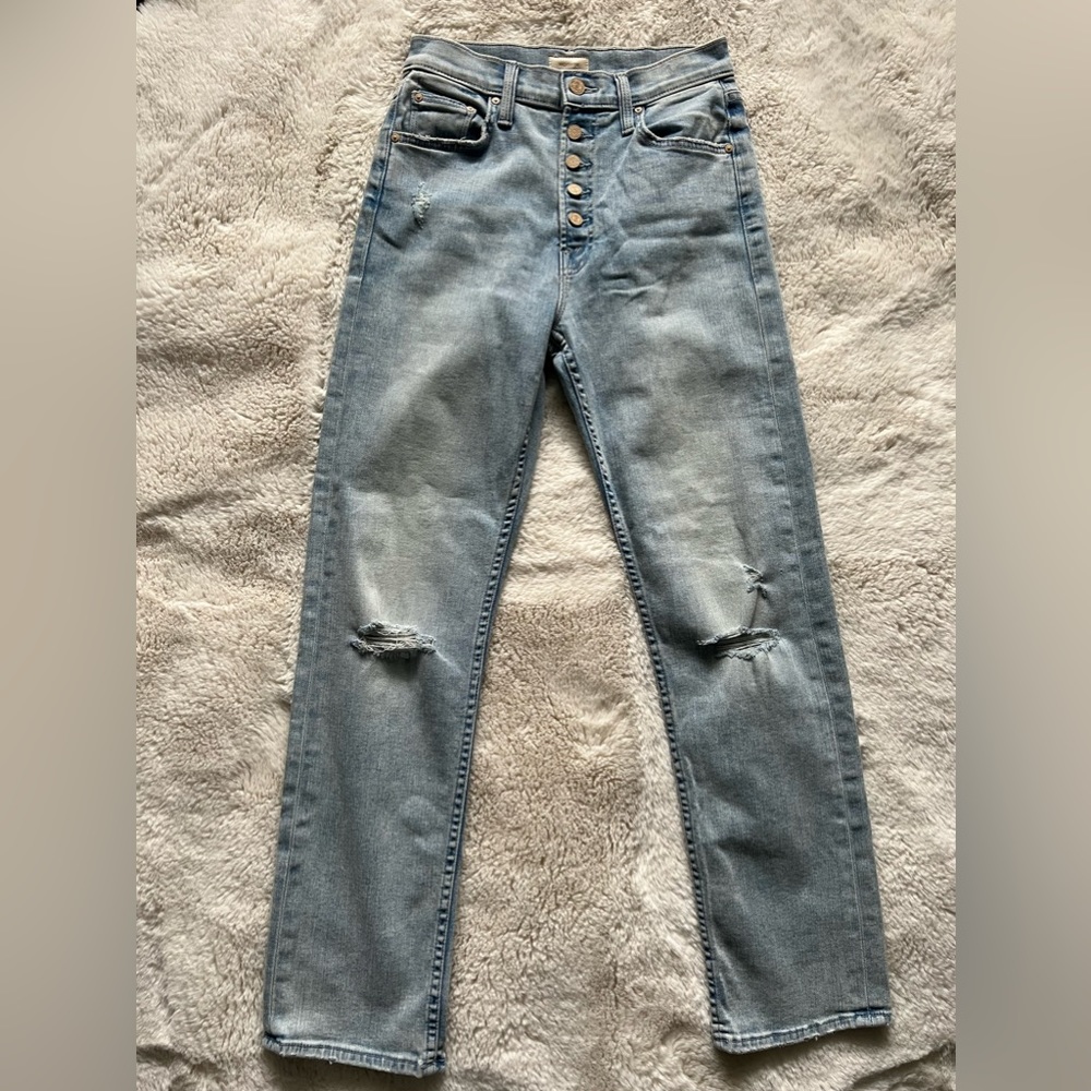 Mother Pixie Tomcat Ankle Jeans – Light Wash – Women’s 26